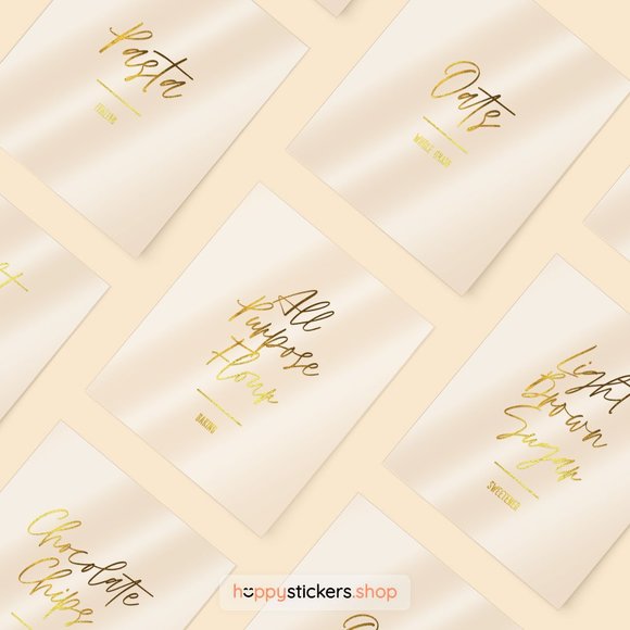 36 Labels • Jelly Minimalist Pantry for Kitchen Storage • Organization Labels - Picture 16 of 17